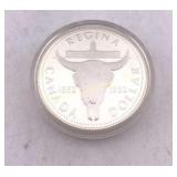 1882-1982 Canada Regina Silver Dollar, 50% Silver