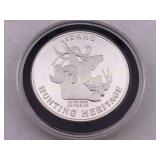 Idaho Hunting Heritage .999 Fine Silver One Troy