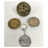 Crazy Horse Desk Medallions, Bronze Medallions