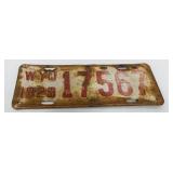 1929 Wyoming License plate 17567