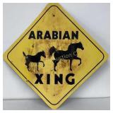 Metal Sign Arabian XING 33" x 33"
