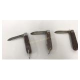 Electricians Pocket Knives, 2-Boker, 1-Klein