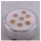 Peach Moonstone Gemstones 7 Count 1.60 Ct