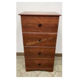Perdue 4 Drawer Chest of Drawers, Cherry Finish