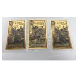 1/2 Gold Backs Arizona & Oklahoma 3 Pc Lot