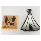 Native Hand Painted Jane Balok Tile Trivet