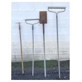 Garden Rakes & Hoe, Edging Shovel