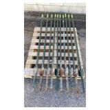 7 Ft Metal T-Posts  10 Pc Lot