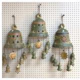 Terracotta Decorative Bells Wall Decor
