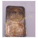 Ten Gram Silver Bar Remember  9/11/2011