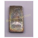 Five Gram Silver Horse Bar, AG Mint