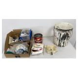 Plumbing Items: Galvanized, Black Pipe &  Brass