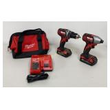 Milwaukee 18V ï¿½" Drill Driver & 1/4" Impact Driver
