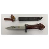 VTG Romanian Bayonet w/ Metal Scabbard, 5 7/8"
