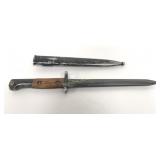 FN 49 Bayonet w/ Metal Scabbard 9" Blade