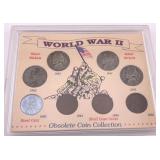 WWII Obsolete Coins Silver Nickels 1942-1945