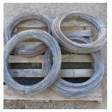 Galvanized 12.5 Gage Wire 4 Rolls in Lot