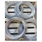 Galvanized 12.5 Gage Wire 4 Rolls in Lot