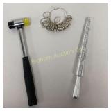 Ring Sizer, Finger Sizer, Hammer 3 Pc Lot