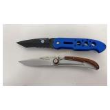 Pocket Knives 2 Pc Lot Police Task Force,