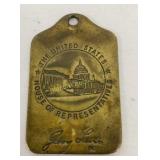 VTG Brass Tag Jerry Lewis US House of