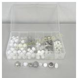 Bead Assortment in Organizer Clear, White & Black