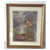 Framed "Indian Maiden" Art Print
