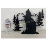 Metal Art Wolf Light Weight  14" x12"