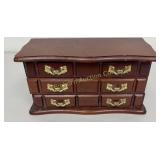 Jewelry Box w/ Contents: Necklaces, Rings, Pocket