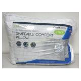 Pure Lux Gel Memory Foam Queen Pillows 2 Pack