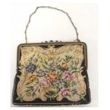 VTG Needle Point Purse/ Evening Bag 6" x 5ï¿½"