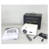 F2 LED Projector w/Remote and 100" Screen