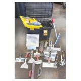Large Rolling Tote w/Drywall & Tile Tools Putty  &