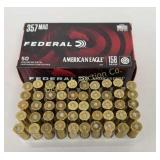 Ammo 357 Mag 50 Rds Federal American Eagle 158 Gr