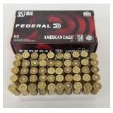 Ammo 357 Mag 50 Rds Federal American Eagle 158 Gr