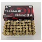 Ammo 357 Mag 50 Rds Federal American Eagle 158 Gr