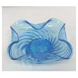 Vintage Hand Blown Art Glass Centerpiece Bowl