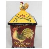 Pier 1  Rooster Inn Cookie Jar, 6" x 6ï¿½ x 10ï¿½ Tall