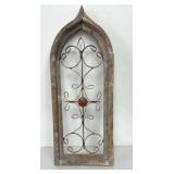 Distressed Wooden Cathedral Style Wall Decor