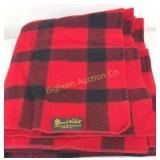 Pearce Woolrich Wool Blanket 59" x 73ï¿½ Red & Black