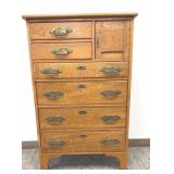 Antique Gentlemans Dresser, Hatbox Dresser,