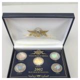 2002 Holographic State Quarter Set in Display