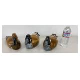 Wooden Duck Decoys 3Pc Lot