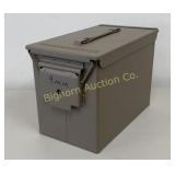Metal Ammo Box Approx 7" x 13" x 9"