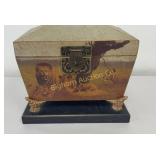 Safari Lion Theme Wooden Jewelry Keepsake Box