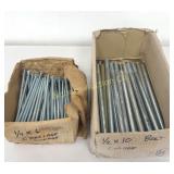 Carriage Bolts 1/2"-10ï¿½ and 1/4ï¿½ x 6ï¿½ Coarse