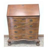VTG Colonial Revival Chippendale Drop Front Desk