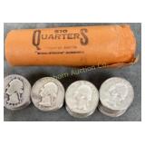 Roll of Silver Quarters Various Dates 1942-1964