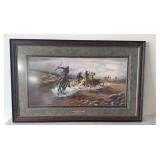 Framed Art Print Troubled Waters by Jack Lee