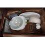 Misc boxlot of household and kitchen cabinet lot